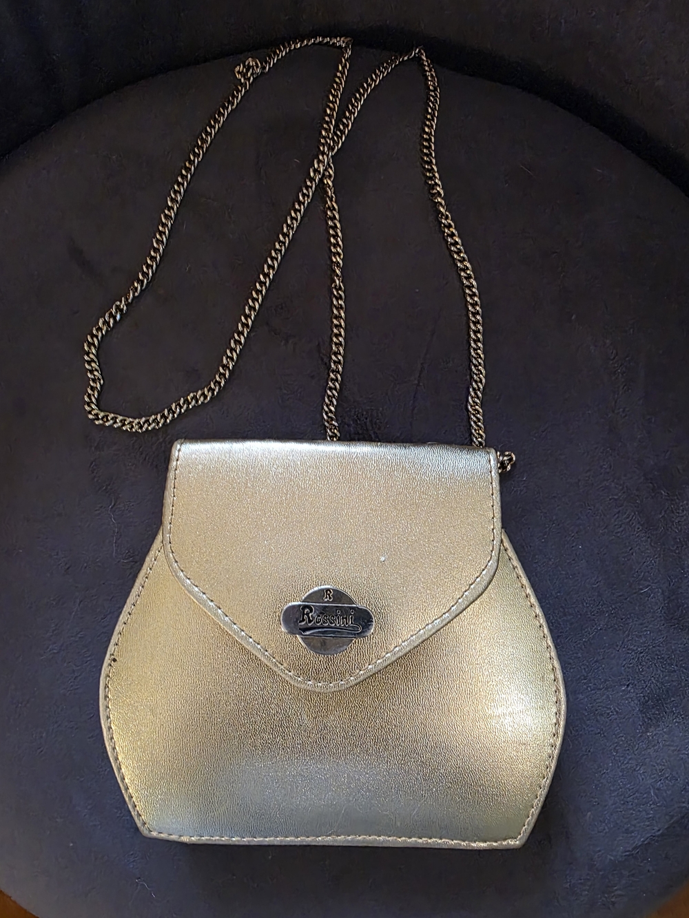 Rossini Gold Vintage Tiny Shoulder Evening Bag
